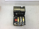 Square D 8536 A0-2 Size 00 Contactor/Starter 3 Pole 200-575 VAC 1 1/2-2 HP with 120 VAC Coil and Overload Relay