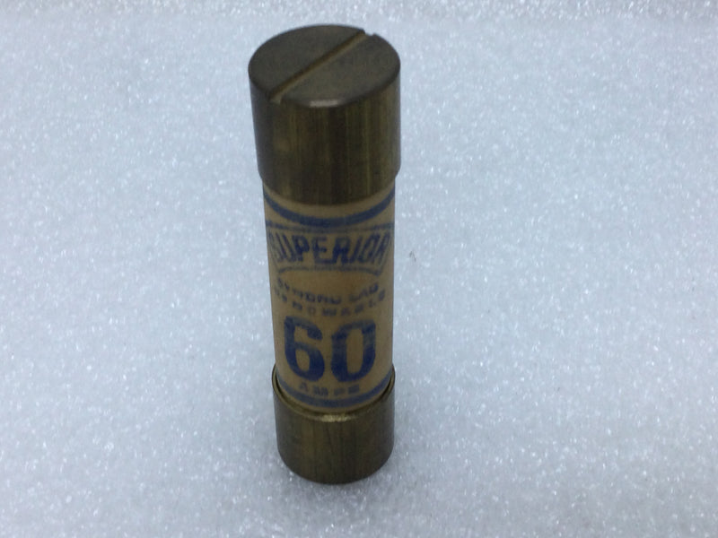 Superior A-352 60 Amp 250V Renewable Fuse
