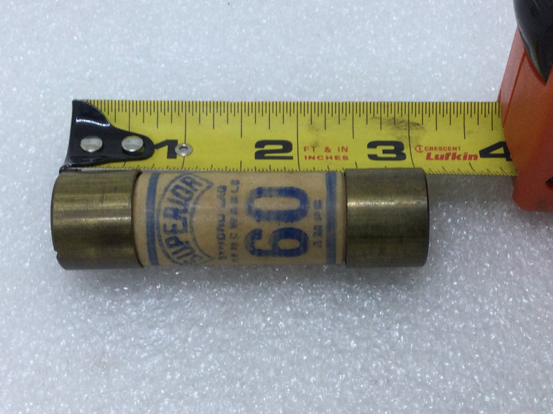 Superior A-352 60 Amp 250V Renewable Fuse