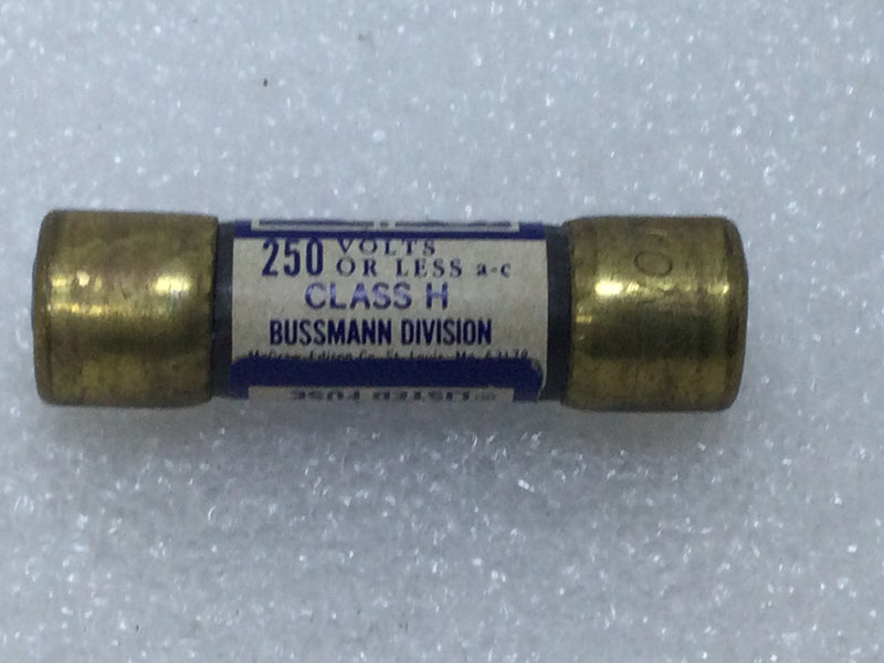 Bussman NON 3/4 0.75 Amp 250V One Time Class H Fuse