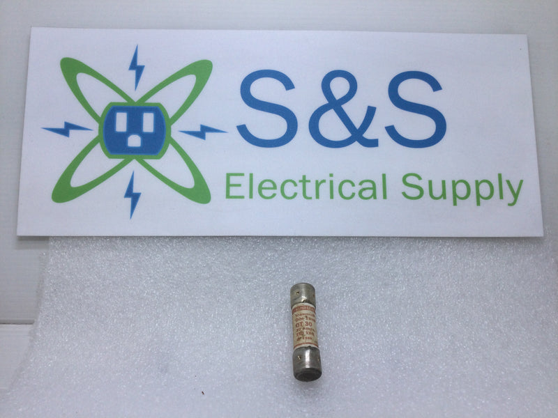 Shawmut OT30 30 Amp 250V General Purpose Protection One Time Fuse