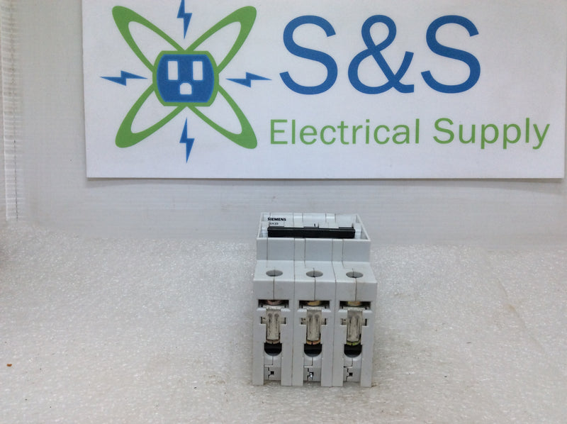 Siemens 5SX23D16 16 Amp 3 Pole 480Vac Protection Switch/Circuit Breaker