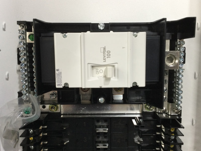 Leviton RD0-LP310-BDR 100 Amp 30 Space Nema 1 Indoor Load Center Main Breaker