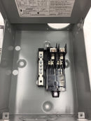 GE General Electric TL240RCUP Type 3 Outdoor Enclosure 40 Amp 2 Space 4 Circuit Main Lug  Load Center