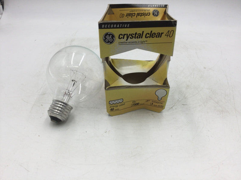 GE General Electric CG251H4-PG Crystal Clear 40W
