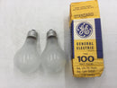 General Electric Standard 100W Bulbs Average Life 750 Hours 1750 Lumens