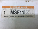 Siemens-Allis MSF11T21L Fractional HP Manual Starter