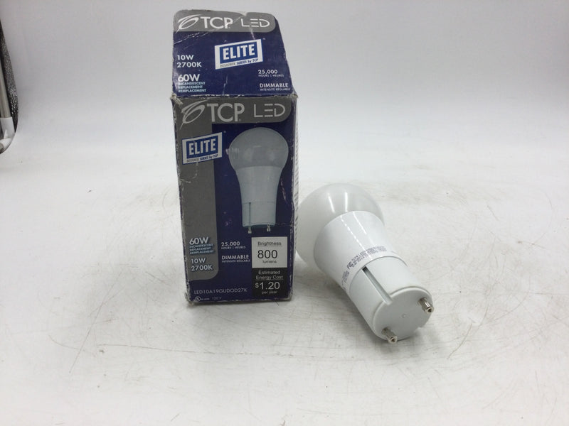 Elite Designer Series By TCP LED 10A 19GUDOD27K 60W Dimmable Bulb