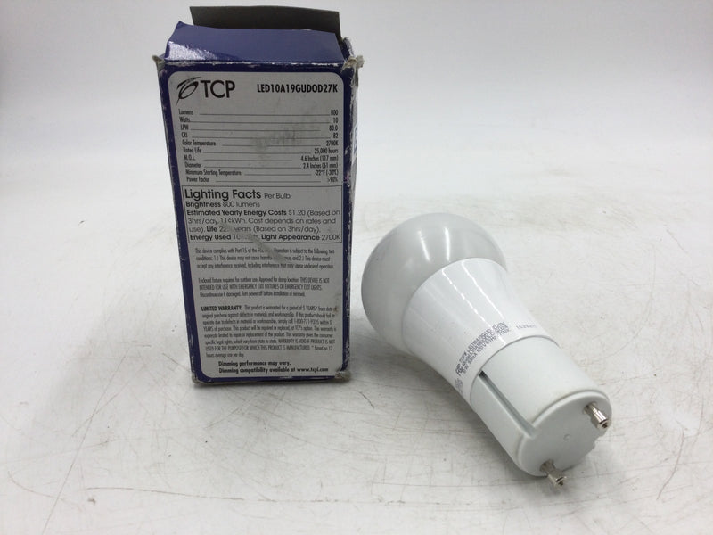 Elite Designer Series By TCP LED 10A 19GUDOD27K 60W Dimmable Bulb