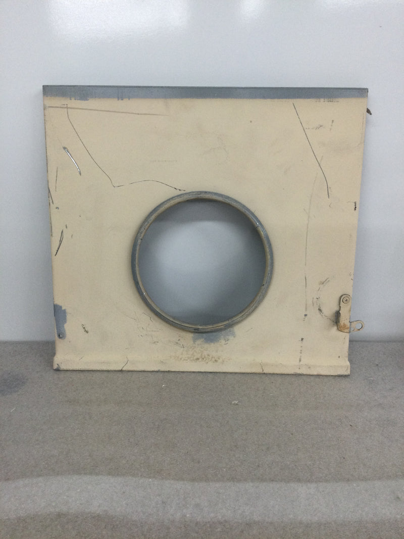 Meter Cover 14 3/8"X 13 3/8" with hinge on side, offset