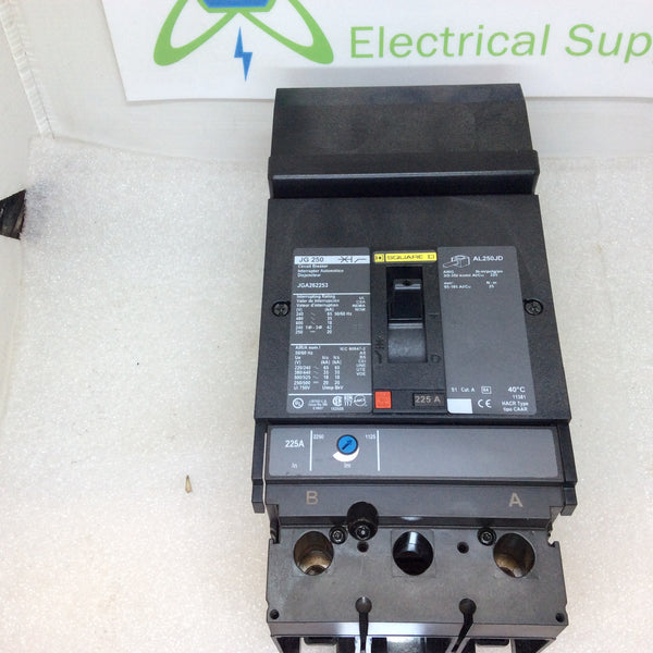 Square D JJL36225SOLW PowerPact JJ250 - Interruttore Scatolato 600V 225A Usato In Ottime Condizioni