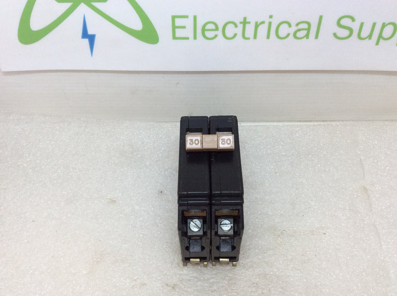 Cutler-Hammer AB2030B 30-Amp 2-Pole Bolt-On Circuit Breaker - CH Series OEM Replacement