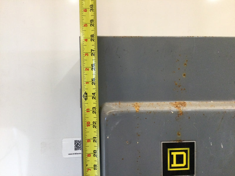 Square D D324N 200A 240VAC 3 Pole 4 Wire Fusible Safety Switch/Disconnect