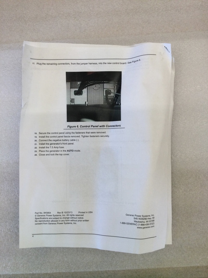 Generac 0H6680DSRV Nexus PCB Controller And Jumper Harness Kit (New Genuine Generac)
