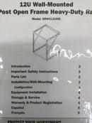 Tripp-Lite SRW012UHD 12U Wall-Mounted 2-Post Open Frame Heavy Duty Rack (New In Box)