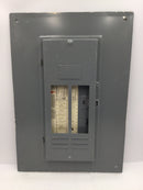 Square D QOC24UF 24 Space 120/240V Cover/Door Only w/Main 22 1/8" x 15 1/2"