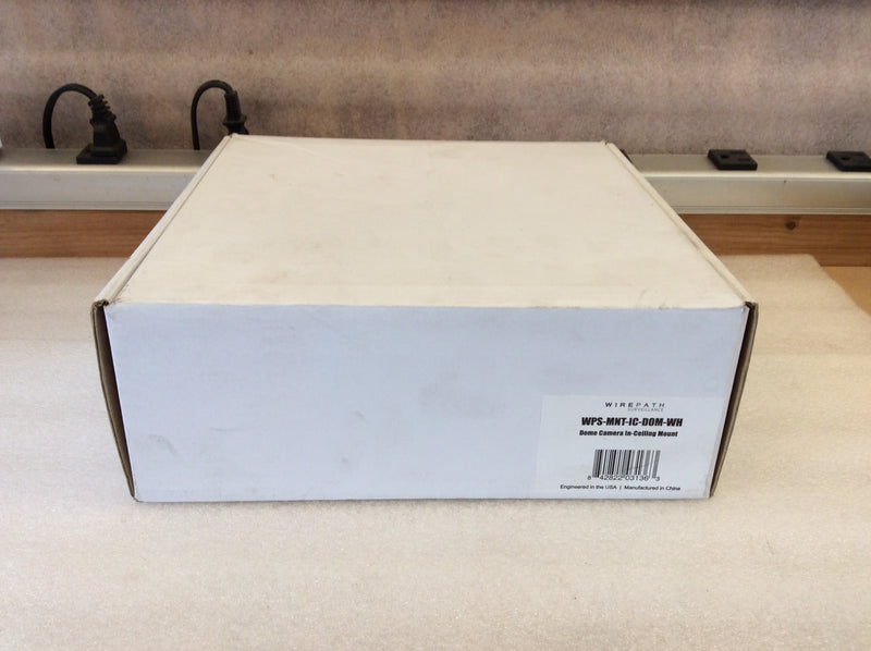 Wirepath Surveillance WPS-MNT-IC-DOM-WH Dome Camera In-Ceiling Mount Kit (New In Box)
