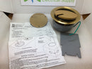 Arlington FLBC4560DMB 4.5" Recessed Concrete Box Brass Cover Kit With TR Decora Recep