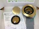 Arlington FLBC4560DMB 4.5" Recessed Concrete Box Brass Cover Kit With TR Decora Recep