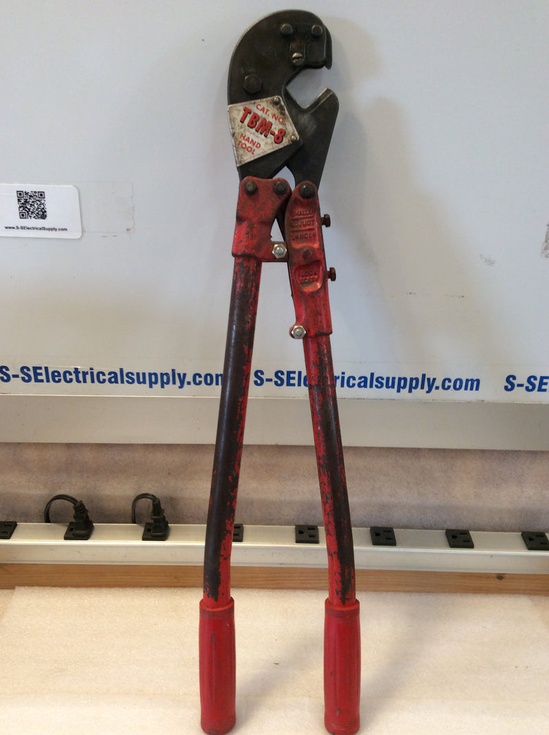 Thomas & Betts TBM-8 Wire Cable Crimp Tool With 7 Dies And Carry Case