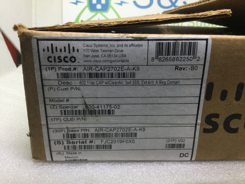 Cisco Aironet 2702e Controller-Based Wireless Access Point Air-Cap2702e-A-K9