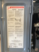 Square D H221N 30 Amp 2 Pole 120/240V Fusible Heavy Duty Safety Switch