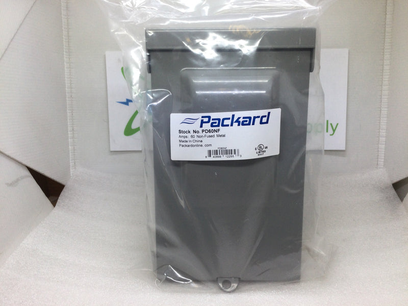 Pd60nf Packard Replacement Non Fused 60 Amp Disconnect Box