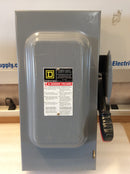 Square D H362 3 Pole 60A 600VAC Type Nema1 Enclosure Fusible Safety Switch