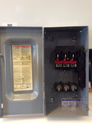 Square D H362 3 Pole 60A 600VAC Type Nema1 Enclosure Fusible Safety Switch