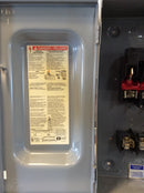 Square D H362 3 Pole 60A 600VAC Type Nema1 Enclosure Fusible Safety Switch
