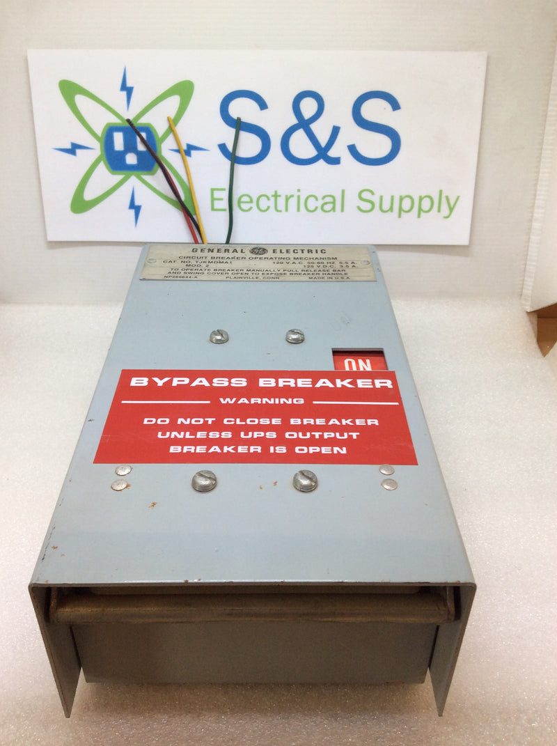 General Electric TJKMOMA1 120VAC 50-60Hz 5.5A Circuit Breaker Operating Mechanism Bypass Breaker