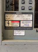 Siemens BG30MB4100SB 3 Phase 4 Wire 100A 208Y/120V 30 Circuit Series 8 Type BQ,BQH Panel Board