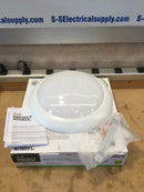 Project Source Led 11" Flushmount Ceiling Light Fixture White