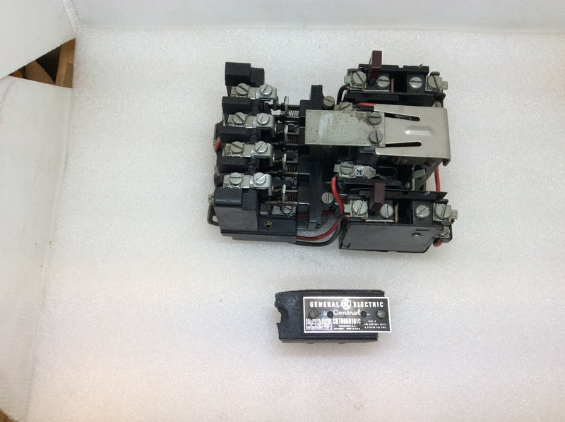 General Electric CR7006B101C Size 0 3 Phase 600VAC 2Hp Max Motor Control (Parts Only)