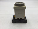 Omron H3CR-AB Solid State Timer 100-240Vac w/P2F-08 Base