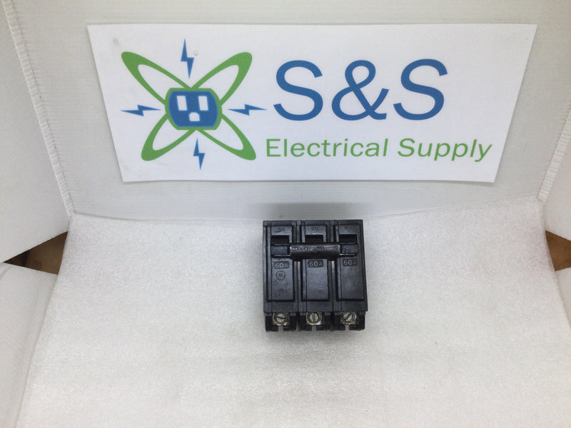 GE General Electric THQB32060 3 Pole 60 Amp Bolt On Circuit Breaker