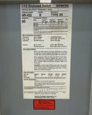 ITE/Siemens NR422 60 Amp 3 Phase 240V Fused Safety Switch
