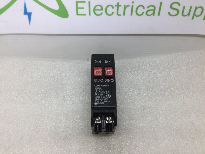Eaton/Cutler-Hammer BR2020 20 Amp 2 Pole 120/240V Breaker