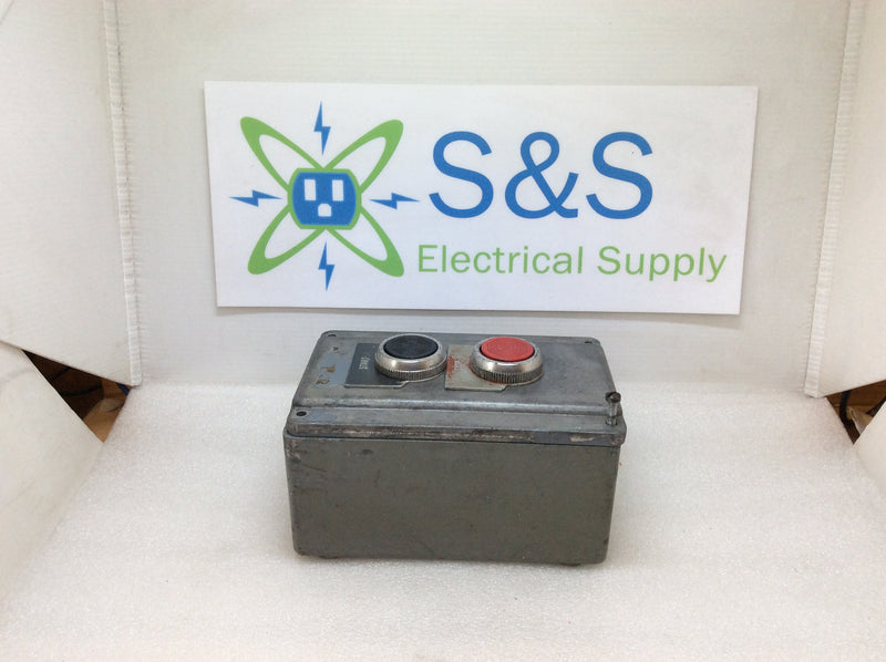 Allen Bradley 800T2TZ 2 Button Hand Control Start-Stop 6A 120VAC Enclosure With Controls