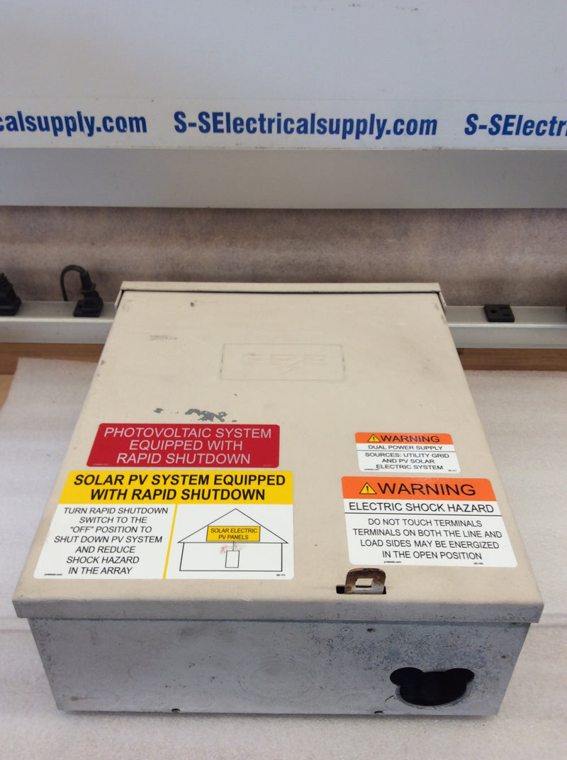 FPE RH10200 Single Phase 120/240VAC 200A Max Nema3r Main Circuit Breaker Enclosure