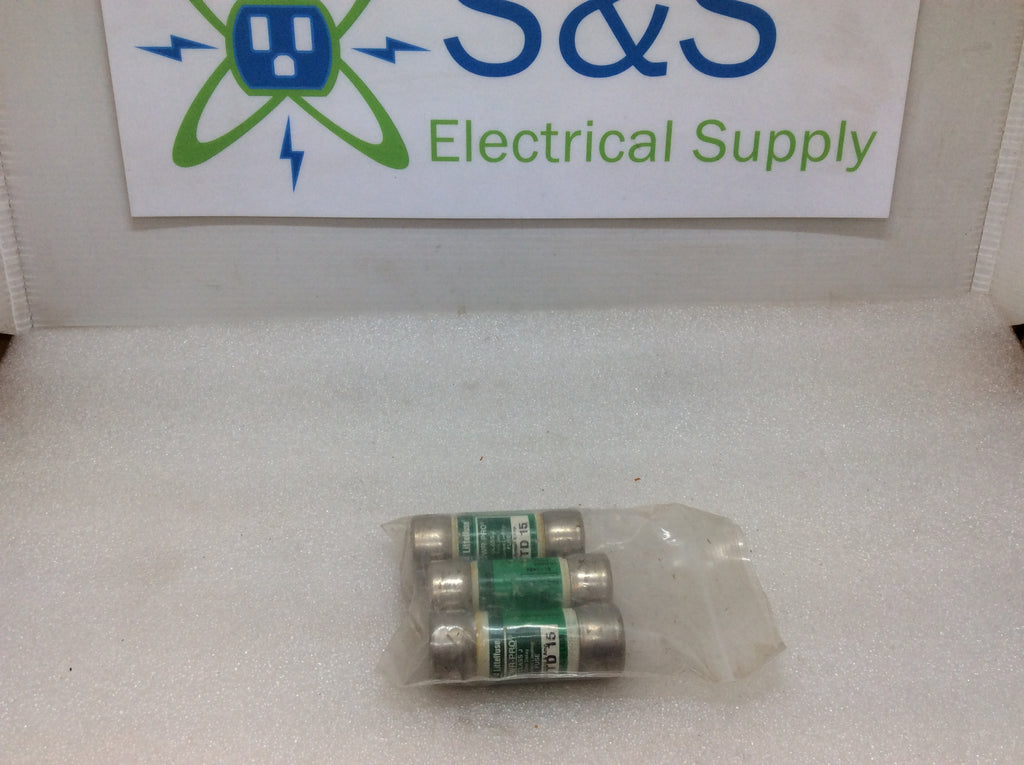 Original Littelfuse CCMR-15 15 Amp 600V AC Time Delay Fuse - Brand New