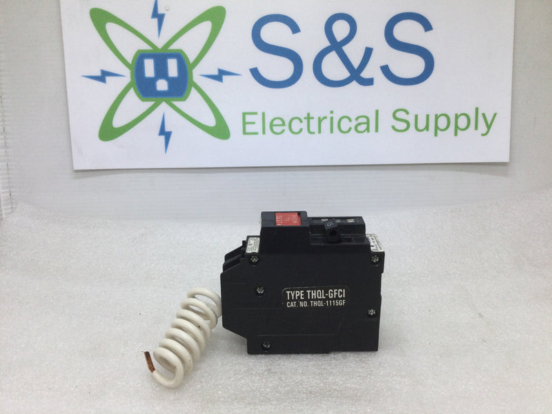 GE General Electric THQL1115GFCI 1 Pole 15 Amp Ground Fault Interrupter