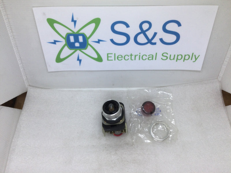 Allen Bradley 800t-Pt16 Red Lens 120v Pilot Light