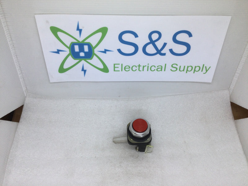 Allen Bradley 800T-B6D2 Extended Head Push Button - Red