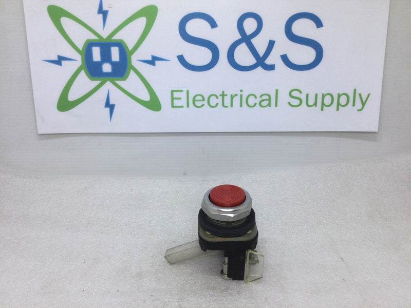 Allen Bradley 800T-B6D2 Extended Head Push Button - Red