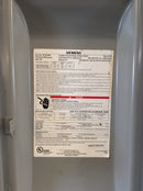 Siemens GF223NR Single Phase 100A 240VAC Nema3R Fusible General Duty Safety Switch