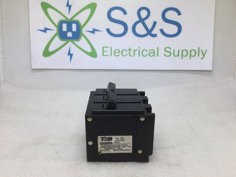 T&B Thomas & Betts TB340 3 Pole 40 Amp 240v Circuit Breaker