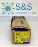 Square D QOB220 20 Amp 2 Pole 120/240V Breaker - Yellow Face