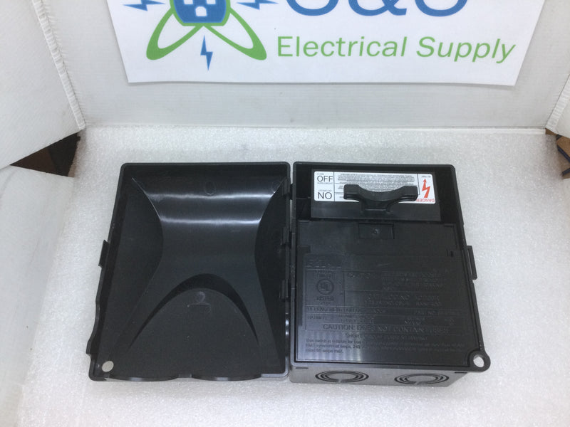 Eaton ACD60R Single Phase 60A 240V/AC Type 3R Enclosure New Open Box