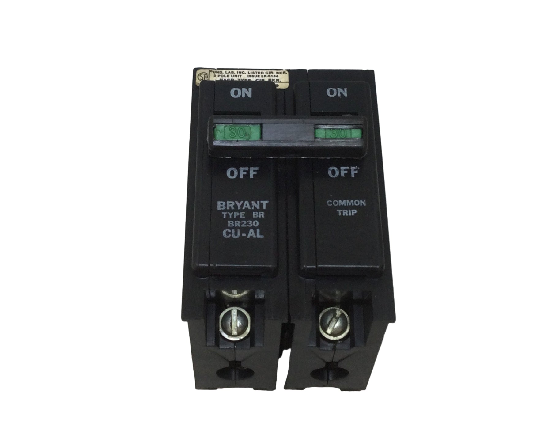 Bryant BR230 30 Amp 2 Pole 120/240V Type BR Circuit Breaker